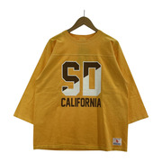 STANDARD CALIFORNIA 半袖Tシャツ・カットソー フットボールロゴ YLW L