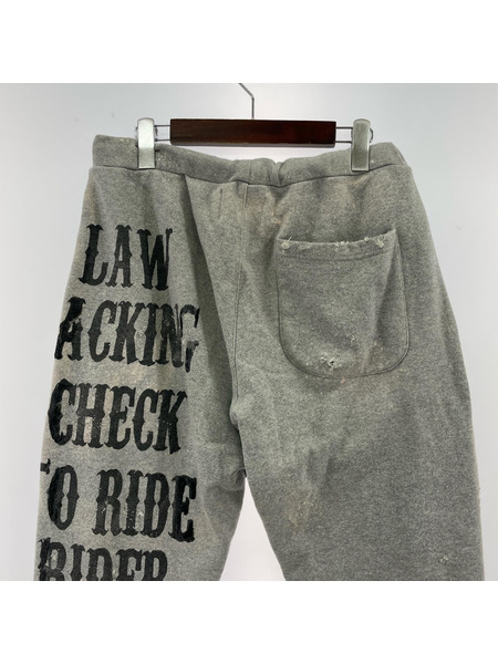ZAC VARGAS パンツ ダメージ加工スウェットパンツ GRY S