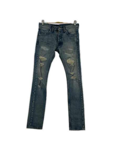 ISAMUKATAYAMA BACKLASH デニム・ジーンズ ダメージ加工 インディゴ (M)