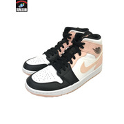 NIKE　AIRJORDAN1 MID (27.0)黒ピンク/ブラック/27ｃｍ/ナイキ/靴/スニーカー/シューズ