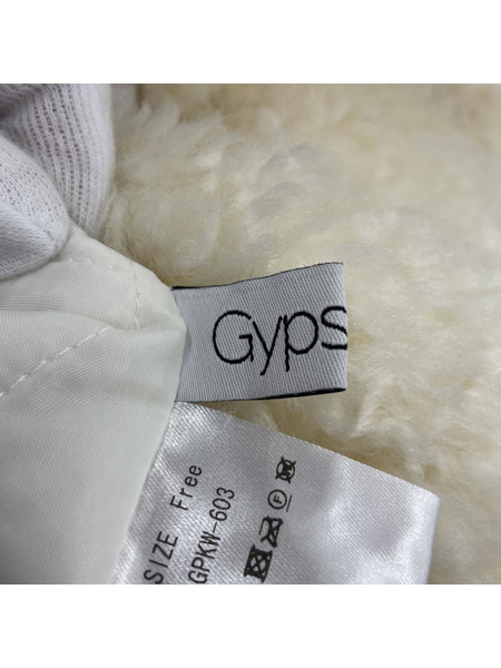 Gypsohila ジプソフィア Wool Mohair Teddy Vest（F)ホワイト