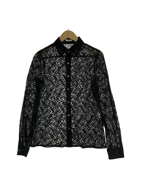 Sov.(DOUBLE  STANDARD  CLOTHING) 長袖シャツ リバーレースブラウス/BLK