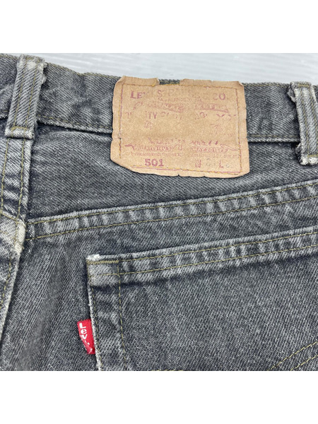 Levi's パンツ 90s USA 501 black denim pants 先染メ
