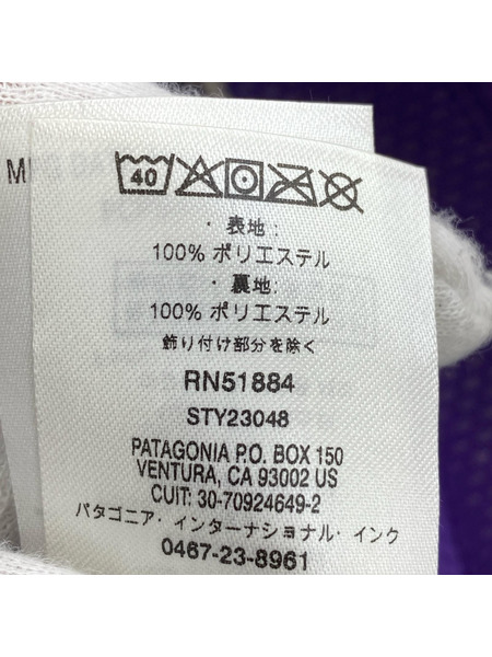 patagonia クラシックレトロXフリースベスト M アイボリー×パープル