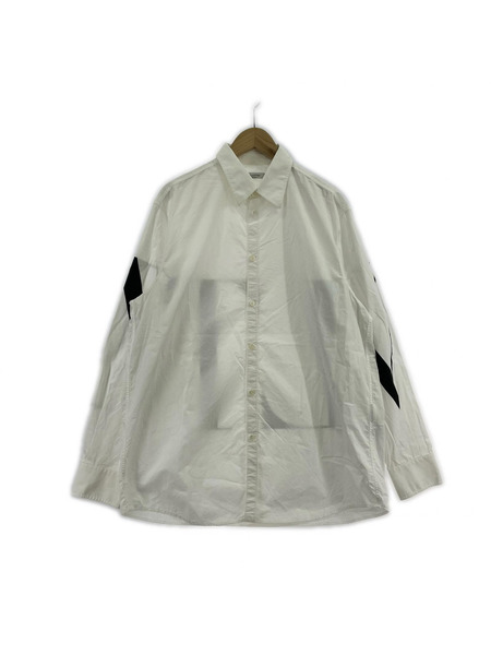 VALENTINO VLTNロゴ プリント ブロードシャツ 40 白 WV3ABA956EW