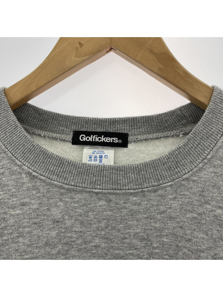 Golfickers バックゾンビプリントスウェット L グレー