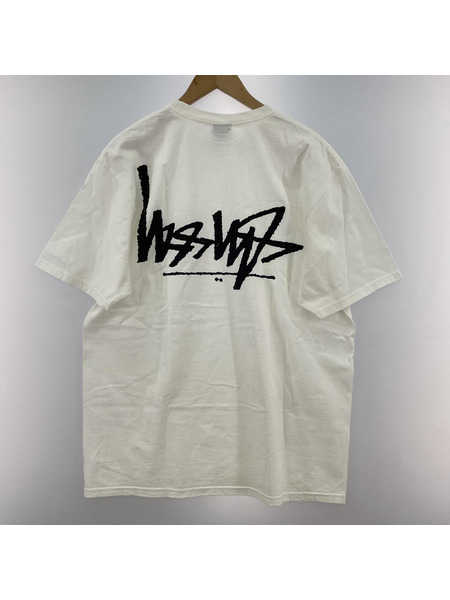 STUSSY/S/Sカットソー/L/ホワイト