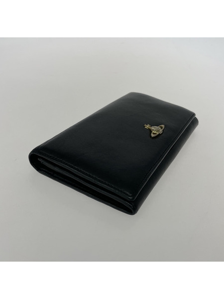 Vivienne Westwood 長財布 オーブ/レザー/黒