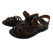 Duckfeet シューズ レザー編ミ込ミサンダル BRW
