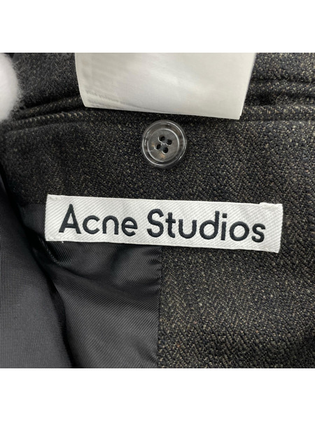 Acne Studios ジャケット オーバーサイズ カットオフ ジャケット XXS ブラウン