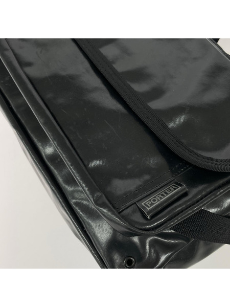 PORTER ショルダーバッグ 2WAY エナメルバック 黒