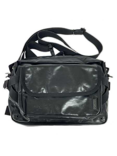 PORTER ショルダーバッグ 2WAY エナメルバック 黒