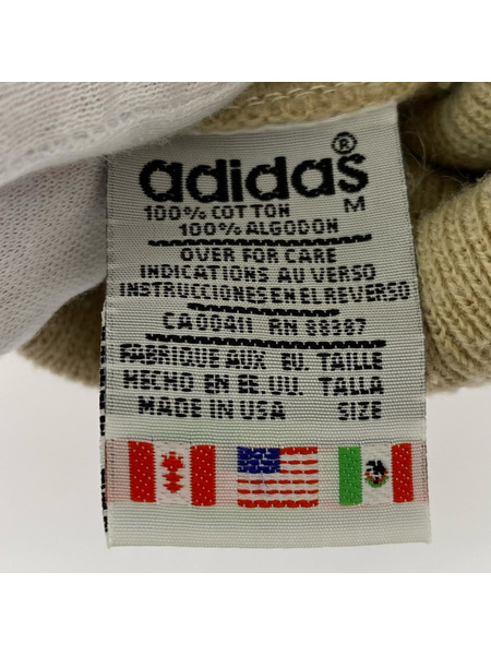 adidas ニットキャップ 90s ベージュ ロゴ