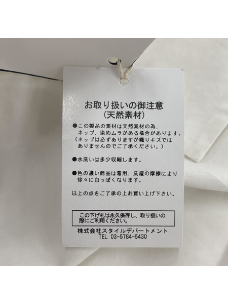 STILL BY HAND 半袖シャツ WHT 46