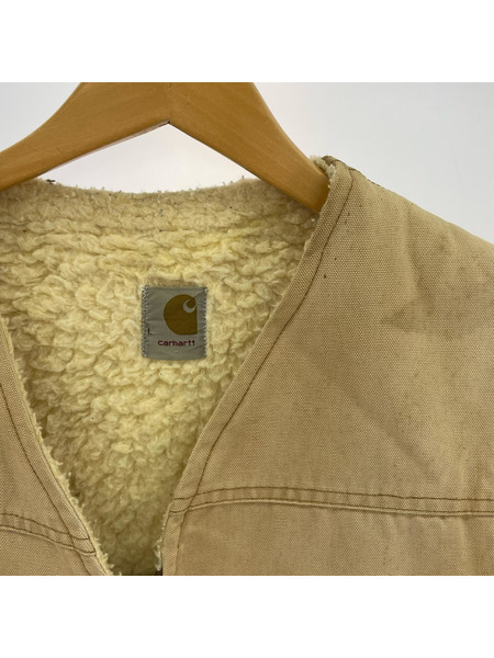 Carhartt ジレ・ベスト 70s プリントタグ ダックベスト