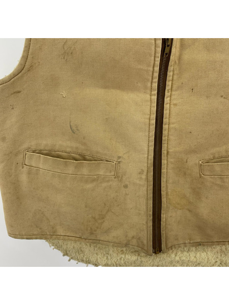 Carhartt ジレ・ベスト 70s プリントタグ ダックベスト