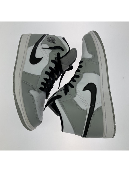 NIKE AIR JORDAN1 MID ライトスモークグレー 28.5㎝