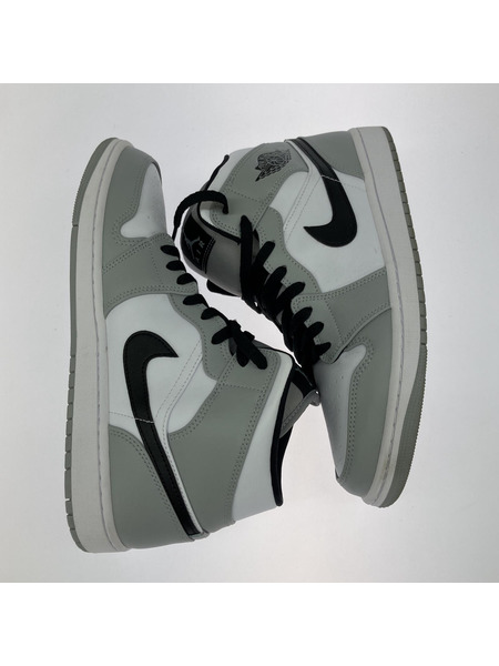 NIKE AIR JORDAN1 MID ライトスモークグレー 28.5㎝