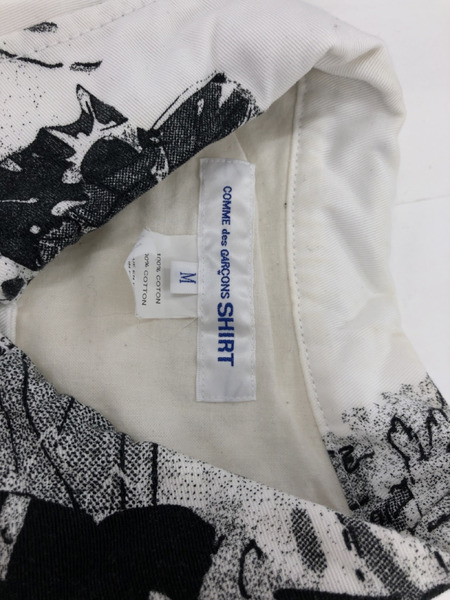 COMMEdesGARCONS SHIRT graphic print cotton jacket FI-J108(M)[値下]