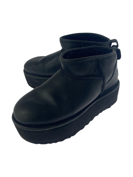 UGG レザームートンブーツ/BLK/23.0cm