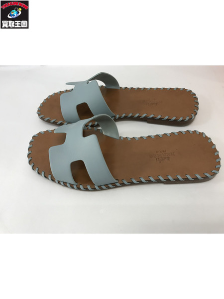 HERMES  オランレザー ライトブルー