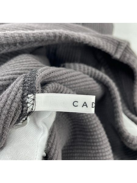 ノースリーブワンピース CADUNE サーマル ワンピース グレー