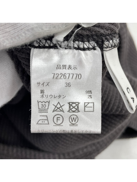 ノースリーブワンピース CADUNE サーマル ワンピース グレー