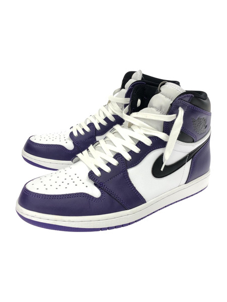 NIKE Air Jordan 1 Retro High OG 28.5cm 白/紫