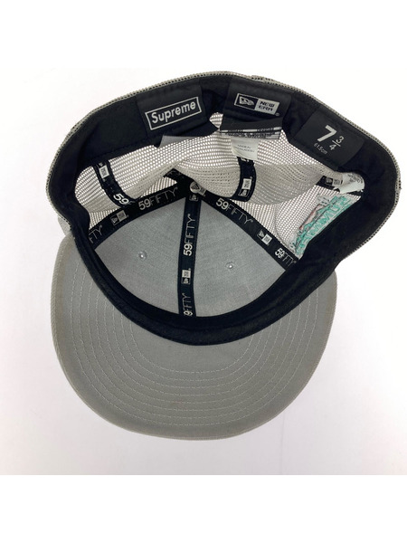 Supreme キャップ 2024SS/box logo mesh back new era/gray