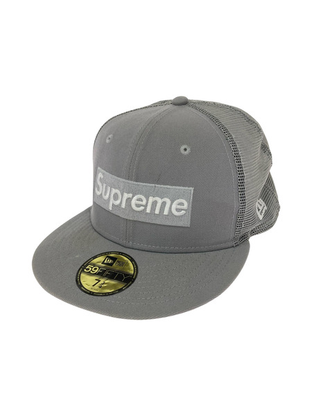 Supreme キャップ 2024SS/box logo mesh back new era/gray