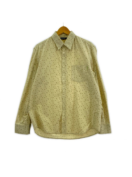 STUSSY 長袖シャツ 90s USA製デザ-トナイトカモ/ベージュ