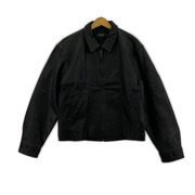 J.CREW レザージャケット シングルライダース/BLK/M