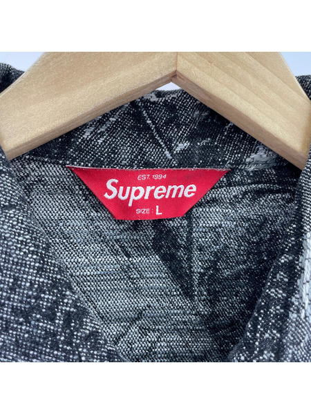 Supreme デニムジャケット 23SS Archive Denim Jacquard Jacket BLK L