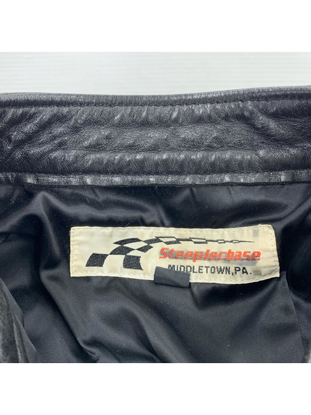 REAL McCOY'S レザージャケット REAL MCCOY STEEPLECHASE 黒(38)