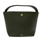. トートバッグ Chiiibag レザーバスケット バッグ　オリーブ