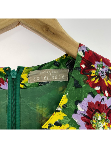 長袖ワンピース EXCELLENCE 花柄