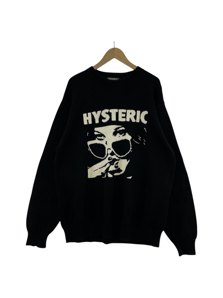 HYSTERIC GLAMOUR ヒスガールニット (XL) 黒