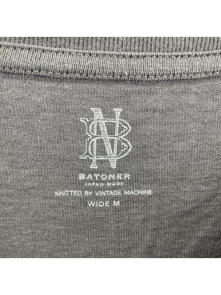 BATONER/MERIYASU T-SHIRT/WIDE M/GRY/BN-24SM-060[値下]