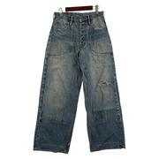 SUGARHILL 22SS FADED DOUBLE KNEE DENIM PANTS 30