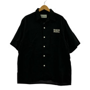 WACKO MARIA 50'S OPEN COLLAR SHIRT S ブラック 24SS-WMS-OC05