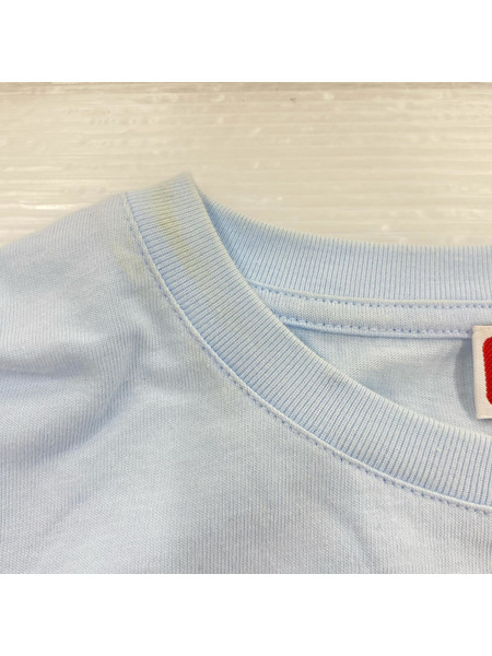 KENZO  DRAWN VARSITY EMBROIDERED  Tシャツ ブルー XS 汚レ有 FE55TS