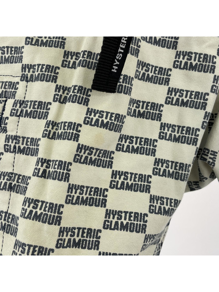 90s HYSTERIC GLAMOUR ロゴプリントハーフパンツ（W31）[値下]