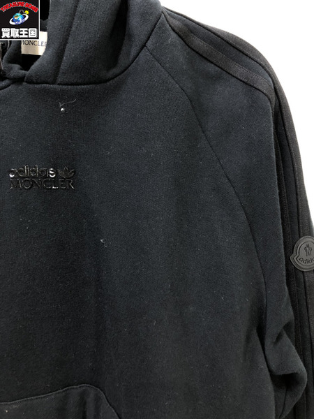 MONCLER パーカー ×adidas originals 23AW Fleece Hoodie (S)　黒