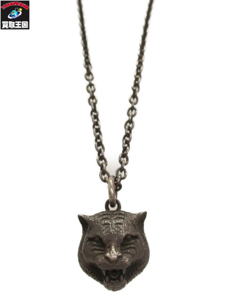 アクセサリー GUCCI キャットヘッドネックレス シルバー925