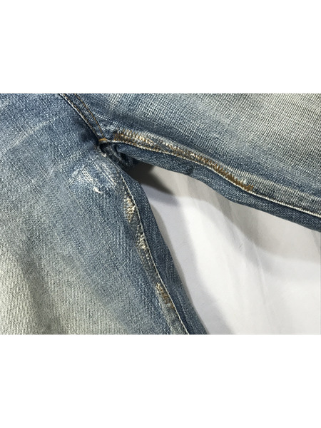 メンズラグ衣料 ダメージスリムデニム ライトブルー (29) 527509