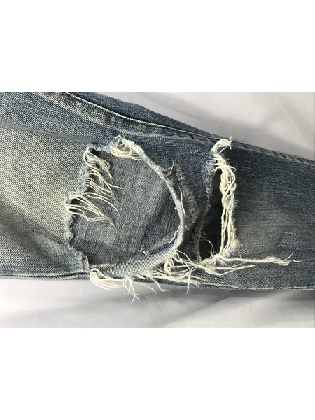 メンズラグ衣料 ダメージスリムデニム ライトブルー (29) 527509