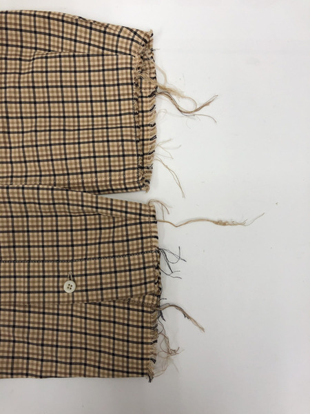 レディースラグ衣料 miumiu/チェックL/Sシャツ/BRW