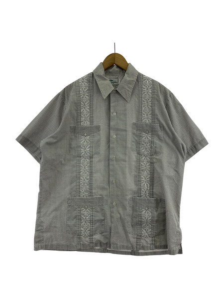 OLD guayabera by HABAND S/S キューバシャツ /柄