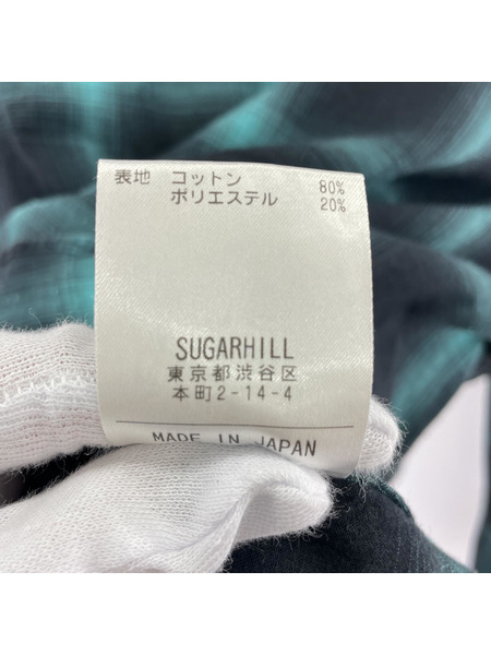 SUGARHILL OMBRE ROUND FRONT SHIRT デザインチェックシャツ 2  20SSSH02