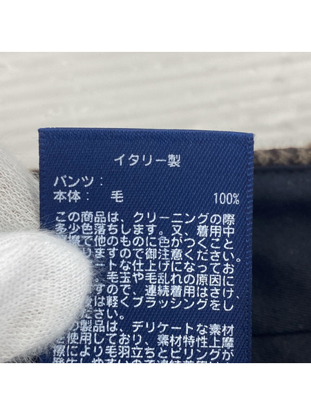 POLO RALPH LAUREN パンツ 千鳥 ウール スラックス ブラウン[値下]